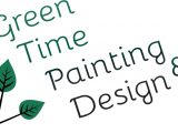 Green Time Painting and Design Logo